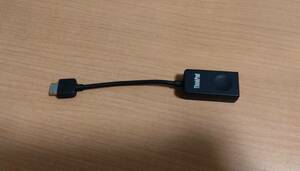 【中古】Lenovo ethernet adapter X2SG (イーサネットアダプター) イーサネット拡張ケーブル　有線LAN