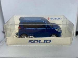 スズキ ソリオ SUZUKI SOLIO 走るキーホルダー 非売品 ミニカー プルバックカー ノベルティ