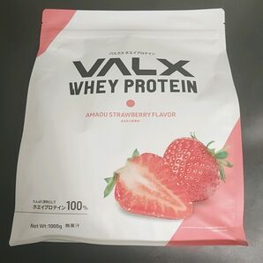 【新品未開封】バルクス VALX ホエイプロテイン あまおう風味 1kg