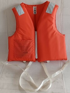  small size for ship . model life jacket for adult coming off power : approximately 8.2. weight : approximately 82.OK SOHSHIN life jacket used long-term storage 