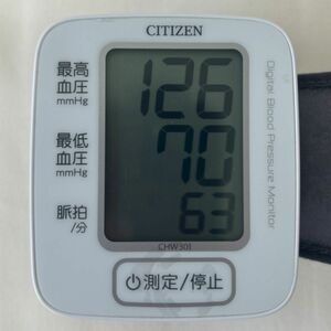 手首式電子血圧計 CHW301 シチズン