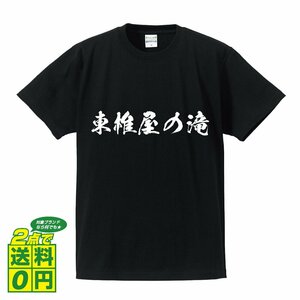 東椎屋の滝 オリジナル Tシャツ 書道家が書く プリント Tシャツ S M L XL XXL 120 130 140 150 G-S G-M G-L 【 滝百選 】