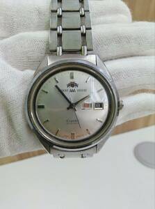 稼働　ORIENT AAA DELUXE Crystal 23JEWELS B3508-09 オリエント 自動巻き デイデイト メンズ 腕時計　◆5532