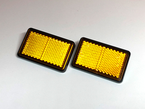 カワサキ 純正 サイド リフレクター 反射板 黄色 Z750FX Z1000MK2 ゼファー750FX外装 等に