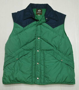 UVE80 Alpine design alpine designs America made down vest switch m old tag 80's Vintage navy blue x green Old outdoor style 