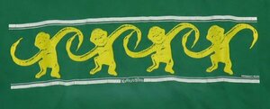 ST88フェローズPHERROW’Sマヒマヒ ライダーMAHIMAHI RIDER古着キャラクターTシャツ緑系TシャツS両面プリントTシャツ日本製オールド＆レト
