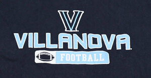 ST57チャンピオンCHAMPIONアメリカ古着カレッジTシャツ濃紺系TシャツLフットボールTシャツFOOTBALLビラノバVILLANOVAオールド＆レトロ