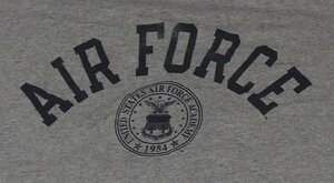 ST40チャンピオンCHAMPIONアメリカ古着ミリタリーTシャツAIR FORCE空軍ACADEMY士官学校カデットTシャツUSAF杢グレーTシャツXXLビッグサイズ