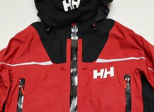 NJ27 Helly Hansen HELLY HANSEN Американская подержанная нейлоновая куртка Яхта Кружево HELLY TECH L Большой размер Water Stop Zipper Красный