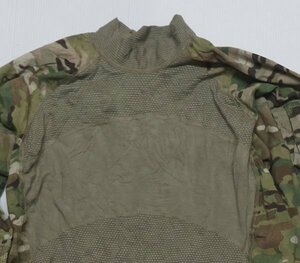 LT1アメリカ軍実物ARMYアメリカ古着コンバットシャツ長袖シャツMマルチカム迷彩ミリタリーシャツ袖ポケット付き肘あて付きハイネックー