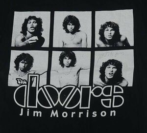 ST32フルーツFRUIT OF THE LOOMアメリカ古着バンドTシャツDOORSドアーズS黒系Tシャツ両面プリントTシャツJIM MORRISジム・モリソンON