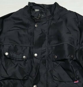 NJ33 bell штат служащих BELSTAFF Англия б/у одежда Tour тормозные колодки TOURMASTER500 нейлон жакет чёрный серия байкерская куртка 44 Old & retro 