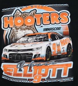 ST7ヘンドリックHENDRICKアメリカ古着レーシングTシャツXXLビッグサイズ両面プリントTシャツ大判プリントNASCARナスカーHOOTERSフーターズ