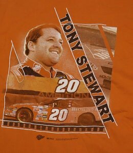 ST48レーシングTシャツUNKNOWNアメリカ古着ナスカーNASCAR両面プリントTシャツ大判プリントTONY STEWARTトニー・スチュワートXLビッグサイ