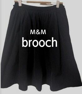 セレクトショップM&M / brooch /フレアスカート /Mサイズ/黒