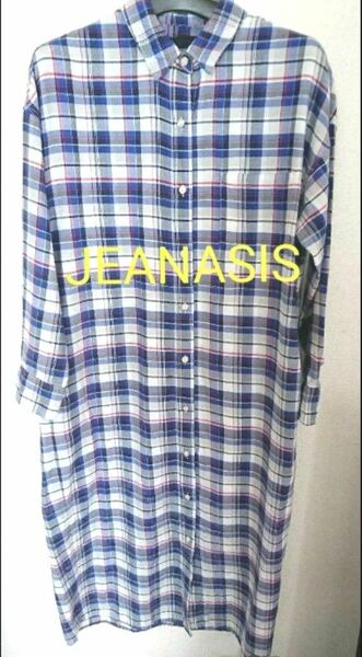 【美品】JEANASIS /ジーナシス/ シャツワンピース