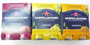イタリア炭酸飲料　サンペグリノ　３種類各４本　合計１２本　　爽やかなイタリア炭酸飲料