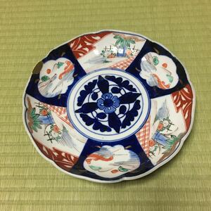 大皿 飾り皿 絵皿 陶器 皿 骨董品 80サイズ発送