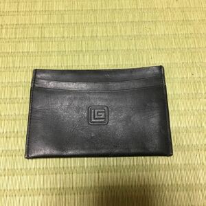 GUY LAROCHE ギラロッシュ カード入れ 名刺入れ 黒 レザー ウォレット 財布 ミニ財布 ネコポス発送