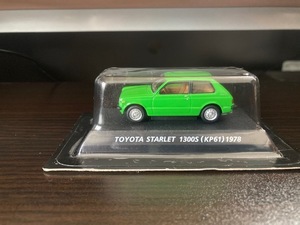 未開封品　コナミ　1/64　KP61　TOYOTA　STARLET　1300S　グリーン　（送料無料）