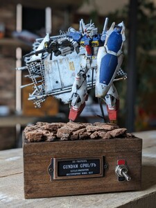 Art hand Auction Gundam Prototype Unit 1 Full Burnern GUNDAM GP01 Fb Gunpla Diorama fini peint, personnage, Gundam, Combinaison mobile Gundam