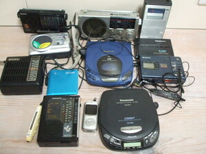  radio *MD* cassette player etc. together /SANYO*MR-JJⅡ SONY*ICF-4900Ⅱ Panasonic RQ-S1 SONY*MZ-R30 etc. operation not yet verification * junk 