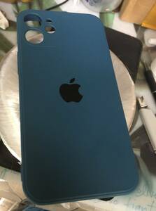 iPhone 12 MINI (5.4 -inch ) correspondence strut edge liquid si Ricoh n case navy blue 