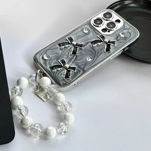 iPhone 14 PRO (6.1 インチ) ハイエンドの宝石弓オールインクルーシブレンズ落下防止保護カバーエポキシメッキケース