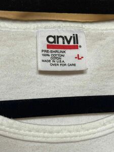 90's アニビル　anivil Tシャツ　半袖　カットソー　プリント サイズL