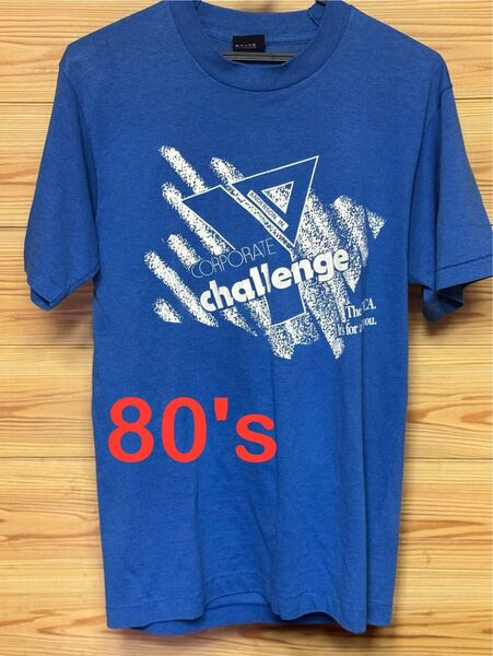 80's 状態良 フルーツオブザルーム SCREEN STARS Tシャツ 半袖 カットソー 青T
