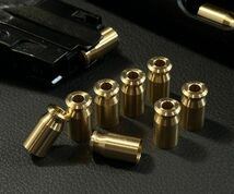 ★US直輸入 マルシン Cz75 2nd 真鍮 削り出し 特注金属カート 10発 排莢 カートリッジ ガスブローバックガン マルシン スペア bv1062_画像6