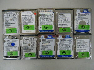  Manufacturers various HDD 2.5 -inch / 10 piece set / normal judgment / used ( present condition goods )