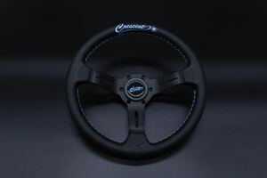 【再入荷/即納】Crescent Garageオリジナルステアリング 330mm ライトブルー