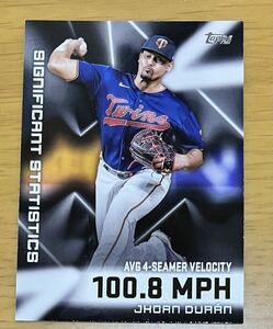 2023 Topps ジョン・デュラン Jhoan Durn Significant Statistics #SS-13