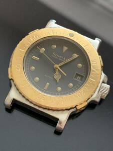  Tiffany wristwatch self-winding watch diver Tiffany k18yg×ss 18 gold combination clock self-winding watch Rolex. OH fee .. therefore exhibiting 