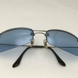 ■Ray-Ban レイバン RB3173 004/7C 61□17 サングラス ブルーの度なしレンズ メガネフレーム 眼鏡 ケース付き イタリア製■の画像6