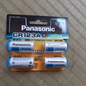  Panasonic CR123A unused four ...4 cr-123aw/4p lithium 08-2026 use recommendation time limit battery lithium battery postage 180