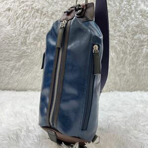  ultimate beautiful goods /. hill bag toyooka bag body bag body bag shoulder bag diagonal .. Cross body leather canvas water-repellent blue blue 