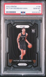 【PSA10 】ビクター・ウェンバンヤマ RC 23-24 PANINI PRIZM Victor Wembanyama Base NO.136 RC　 スパーズ　ルーキー