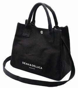 DEAN&DELUCA　ディーンアンドデルーカ　トート　バッグ　ショルダーバッグ　 キャンバス 2way ブラック