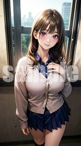 ※全て1点もの※ 【A4サイズ ポスター】 高画質 光沢紙 美少女 グラビア コスプレ モデル セクシー 美人 美女 美乳 同人 アート No30068