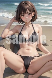 ※全て1点もの※ 【A4サイズ ポスター】 高画質 光沢紙 美少女 グラビア コスプレ モデル セクシー 美人 美女 美乳 同人 アート No30005