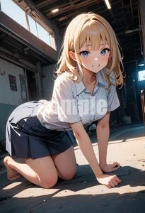 ※全て1点もの※ 【A4サイズ ポスター】 高画質 光沢紙 美少女 グラビア コスプレ モデル セクシー 美人 美女 美乳 同人 アート No30039