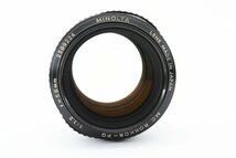 MINOLTA ミノルタ MC ROKKOR-PG 58mm F1.2_画像3