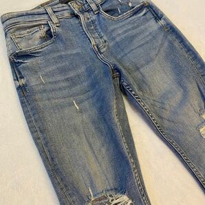 【ZARA】ストレッチ デニム クラッシュ 00s archive グランジ