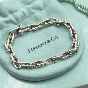 美品 Tiffany ハードウェア ミディアムリンク 20cm ブレスレットの画像1