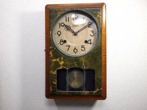【古物・初出】メーカー不明の柱時計　ジャンク
