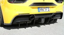 ノビテック フェラーリ 488 GTB リアディフューザーアドオンパーツ カーボン エアロパーツ Ferrari_画像2