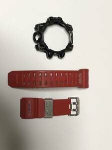 CASIO G-SHOCK GWG-1000RD-4AJF RESCUE RED レスキューレッド用ベゼル、ベルト セット中古品