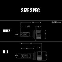 超小型【HB4】 LEDヘッドライト 日産リバティ M12 リバティー Loビーム 車検対応 角度調整可能 LEDヘッドランプ_画像3